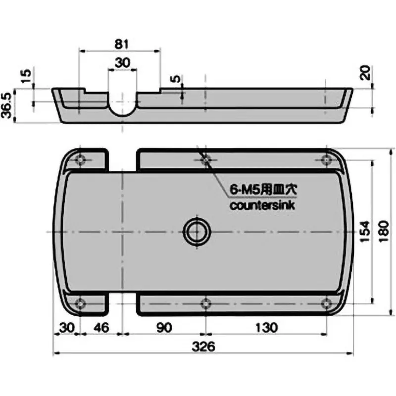 TAKIGEN Back Cover For Sealing Embedded Handle, FA-815-2-UC