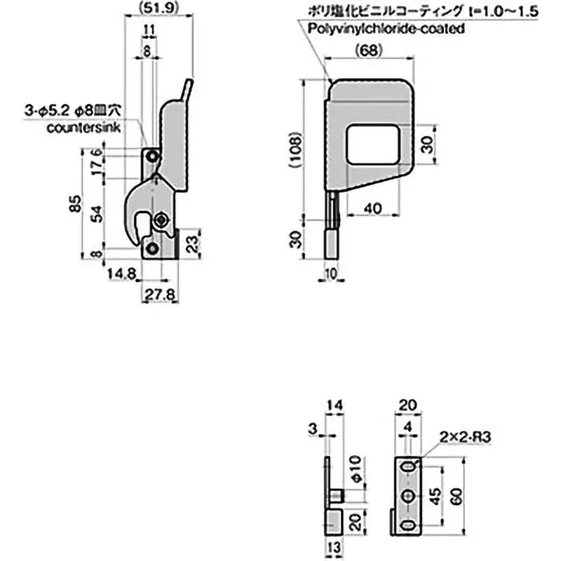 TAKIGEN Stainless Steel Sealing Handle Barrel Polishing, FA-1627-R