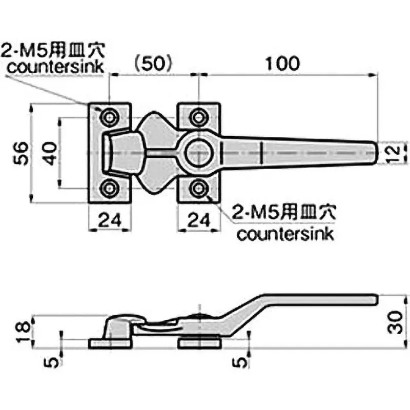 TAKIGEN Titanium Sealing Handle Mirror Buffing Finish, FA-2110-3