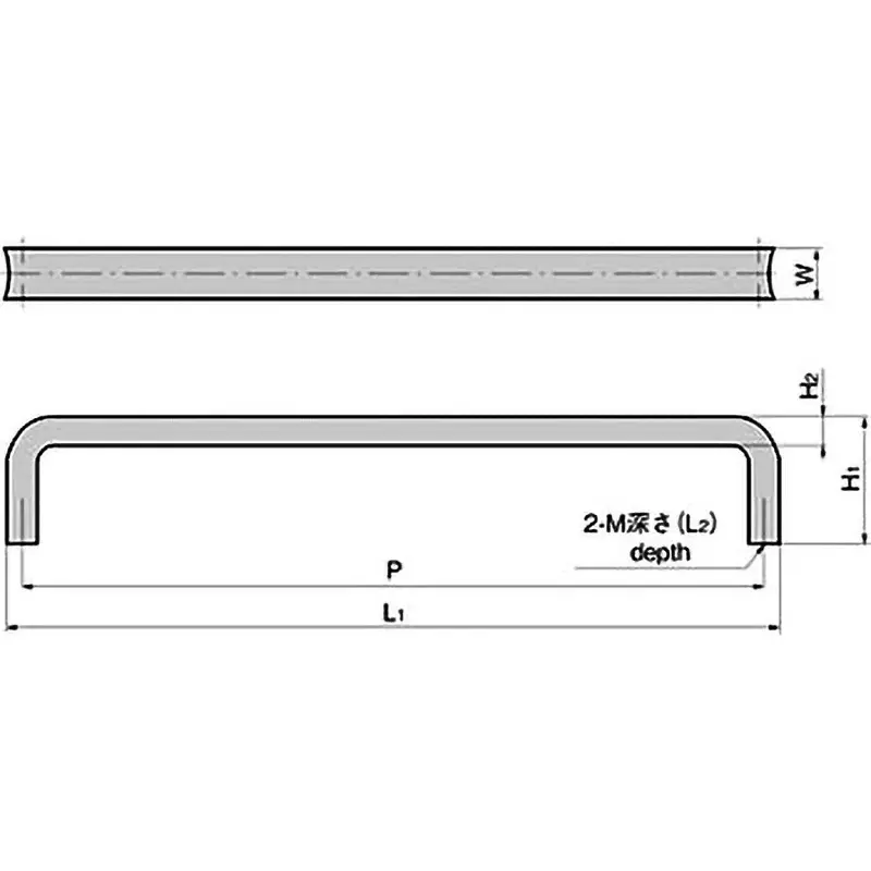 TAKIGEN Square Handle Chrome Plating 370 g, A-42-A-2