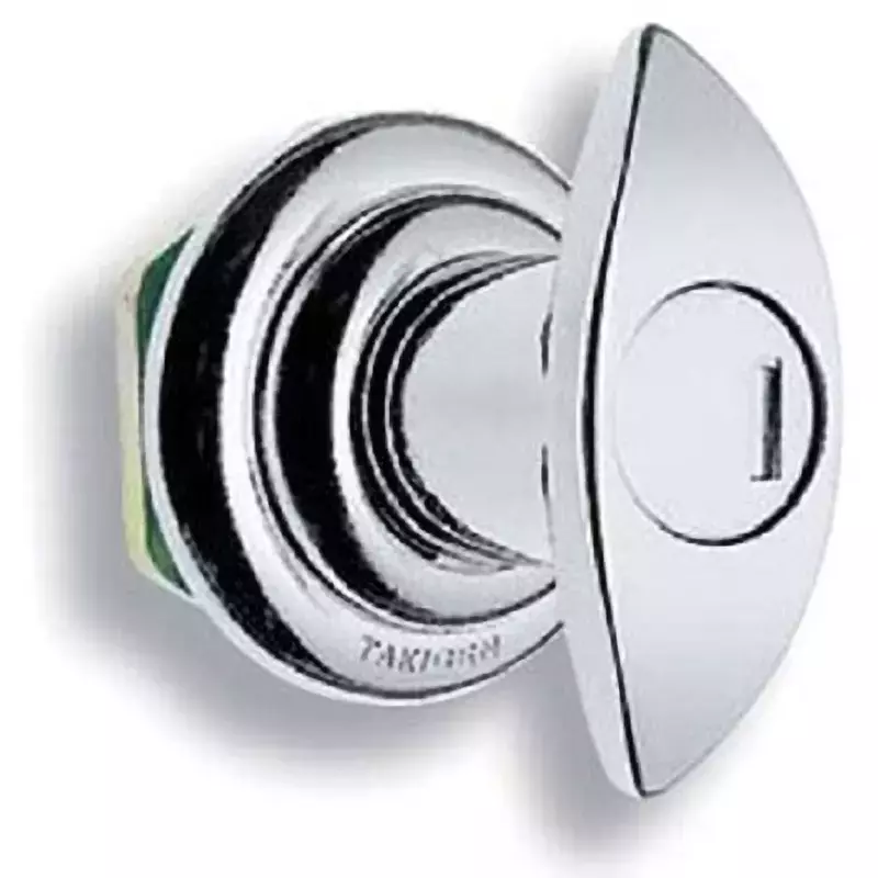 TAKIGEN Ikari Type Handle Zinc Alloy Chrome Plating 3.5 mm Max. Panel Thickness, A-18-2