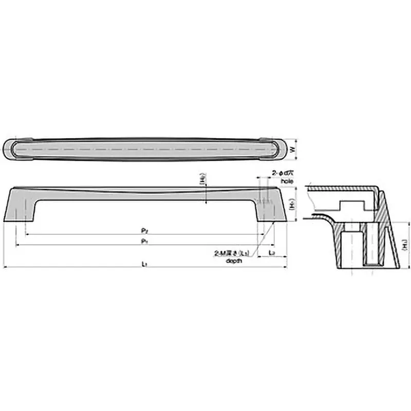 TAKIGEN Cover Handle Zinc Alloy Chrome Plating 55 g, A-178-7