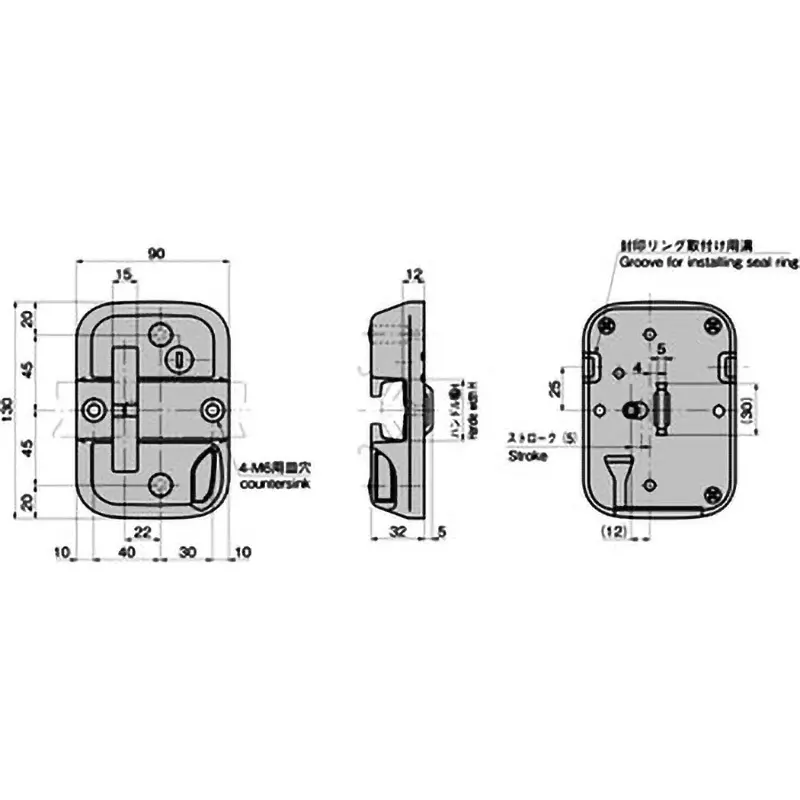 TAKIGEN One-Touch Handle Catch 600 g, FA-810-C-4L(#T0230)