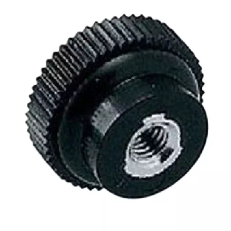 TAKIGEN Small Knurled Knob (M6 Female Thread) 8 mm Mounting Length, AP-40-14-Black