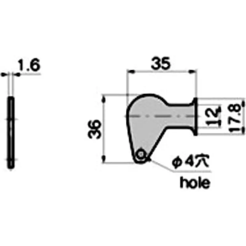 takigen-insertion-handle-for-lock-handle-zinc-alloy-zdc-a-120-1-h