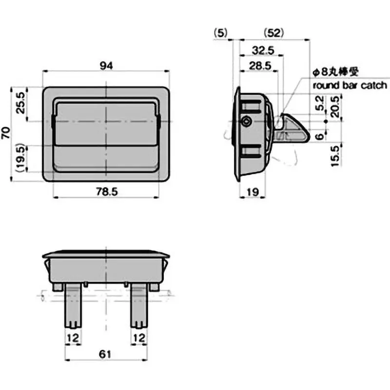 takigen-plastic-cover-latch-61101032