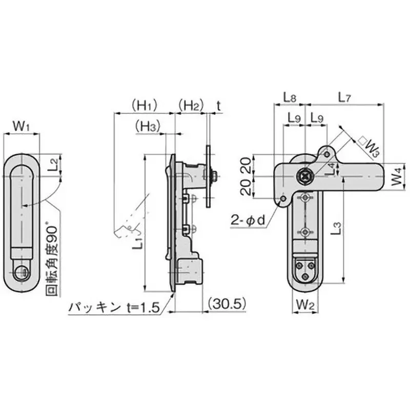 takigen-waterproof-flat-handle-612-g-a-488-s-1tak60