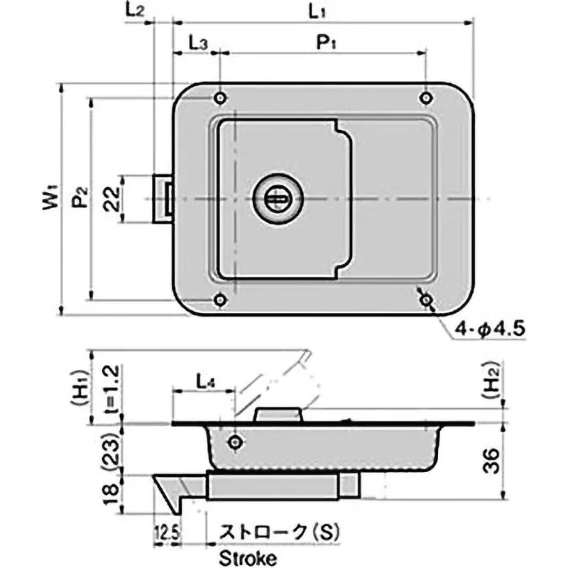 TAKIGEN Stainless Steel Paddle Handle 510 g, A-1880N-1-1(J300)