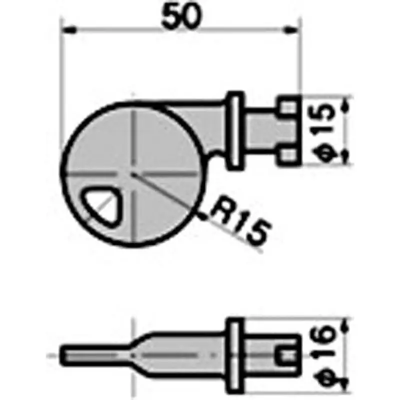 TAKIGEN Key Handle Zinc Alloy 30 g, #0062-H