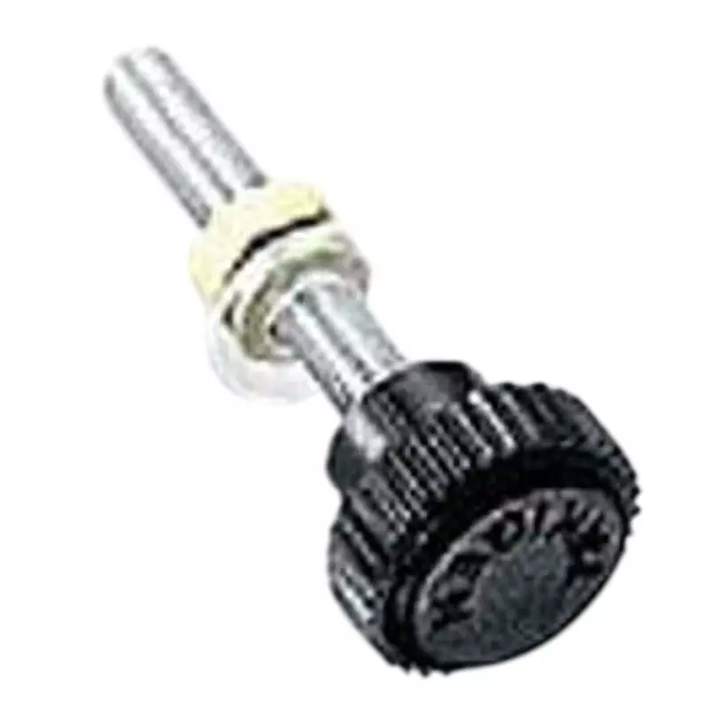 TAKIGEN Small Knurl Knob (M4 Male Thread L = 20) 20 mm Mounting Length, AP-40-1-Black