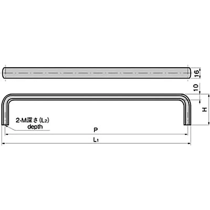 TAKIGEN Oval Handle Stainless Steel Electropolishing 180 g, A-1042-F-5-TMP