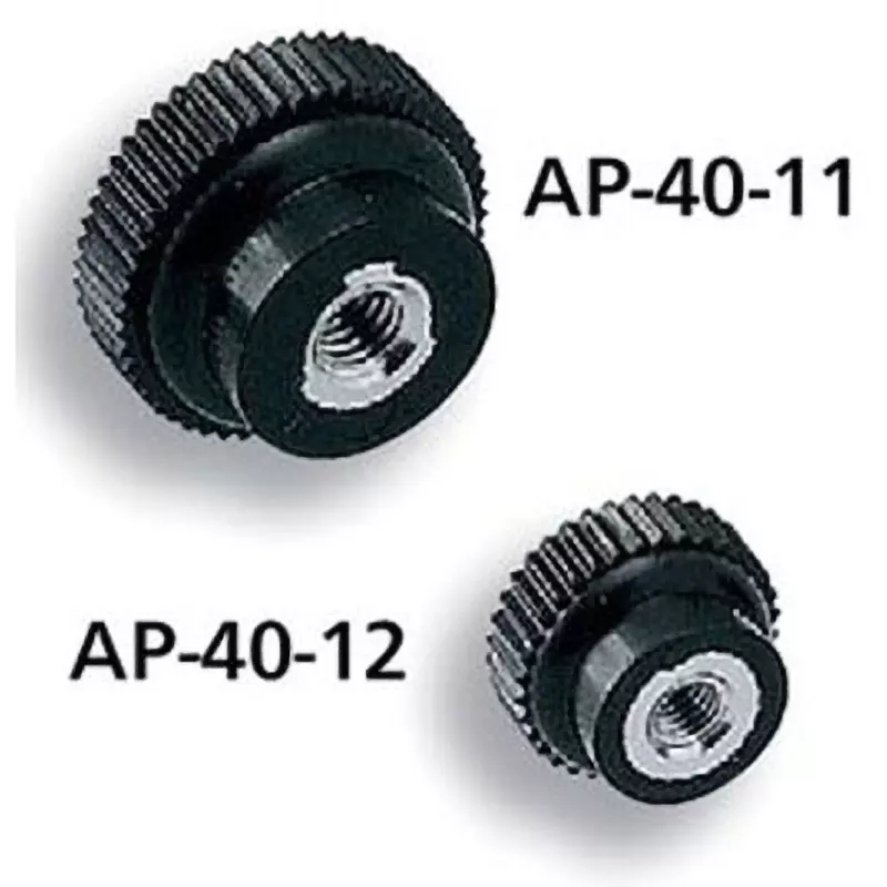 TAKIGEN Small Knurled Knob (M8 Female Thread) 8 mm Mounting Length, AP-40-15-Ivory