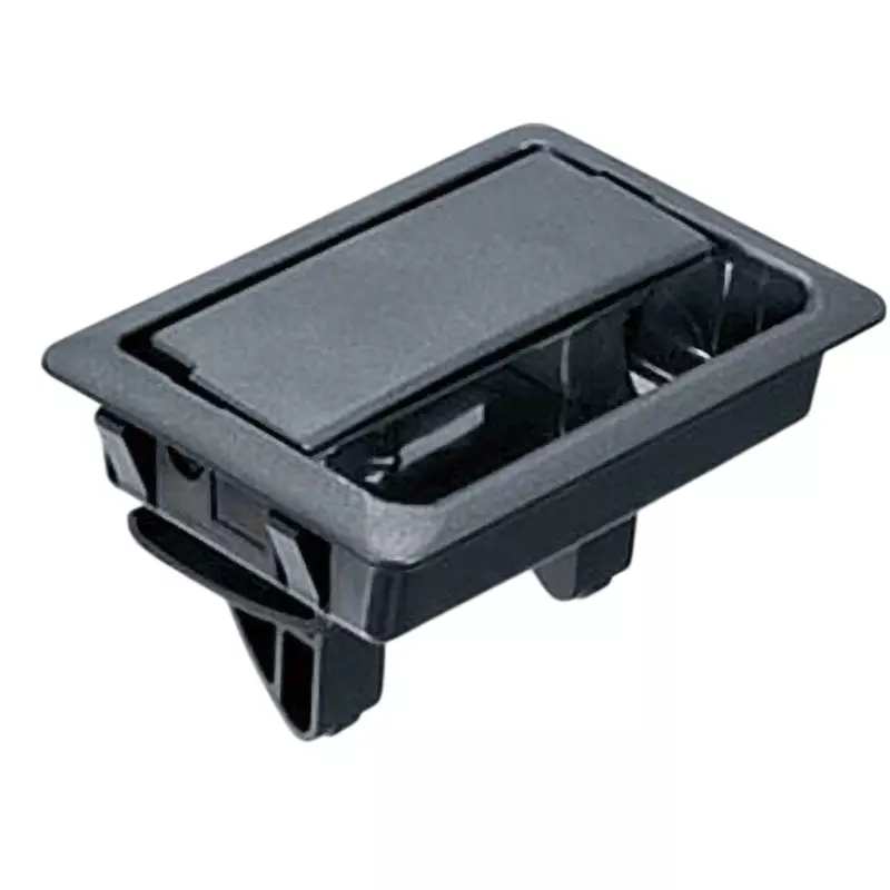 TAKIGEN Plastic Cover Latch Polyacetal & SUS304 1.2 to 2.3 mm Suitable Thickness, AP-846-1-Black