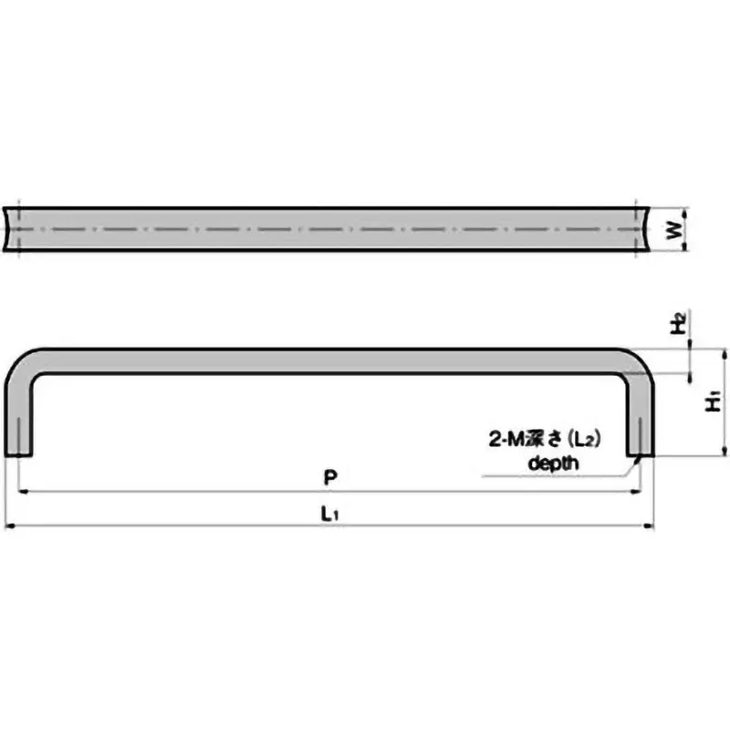 TAKIGEN Square Handle Zinc Alloy Chrome Plating 220 g, A-42-A-15