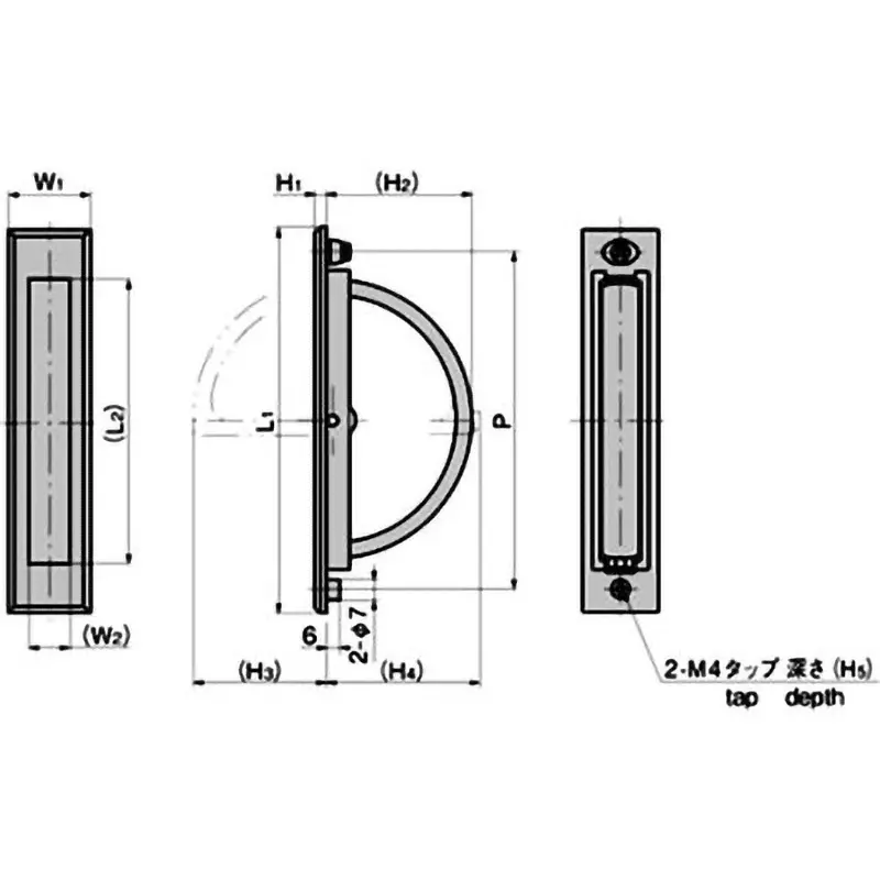 TAKIGEN Rotating Handle Zinc Alloy Satin Chrome Plating 45 g, A-174-3