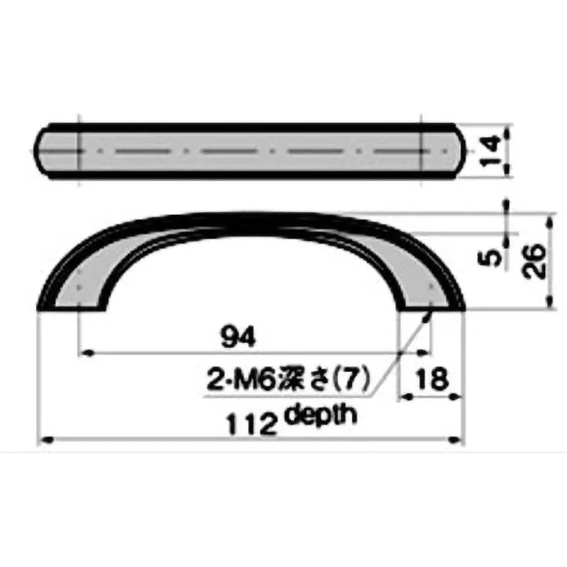 TAKIGEN Handle Type 5 Zinc Alloy 80 g, A-66