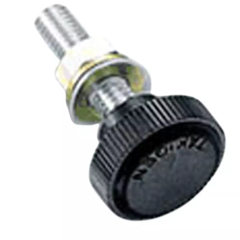 TAKIGEN Small Knurled Knob (M6 Male Thread L = 25) 25 mm Mounting Length, AP-40-4-Black