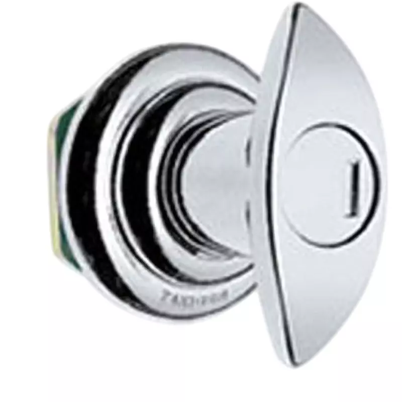 TAKIGEN Ikari Type Handle Zinc Alloy Chrome Plating 3.5 mm Max. Panel Thickness, A-18-1(#0200)