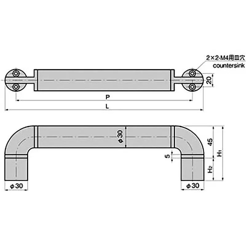 TAKIGEN Multi Handle 20 mm Suitable Thickness 115 g, AP-194-3-Yellow