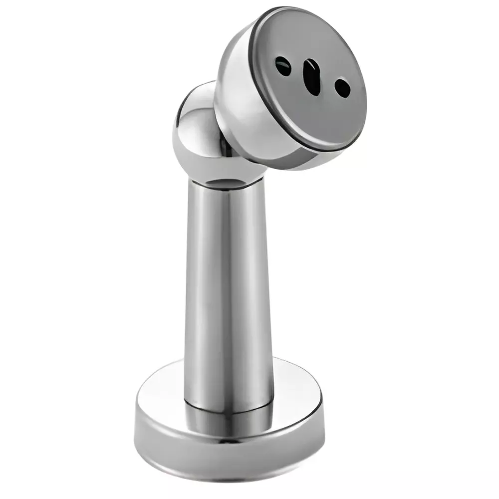 GEZE Door Magnet With Screws, Size 100 mm, SS+CP Finish and SS 304 + MS Ball Body, 8115823