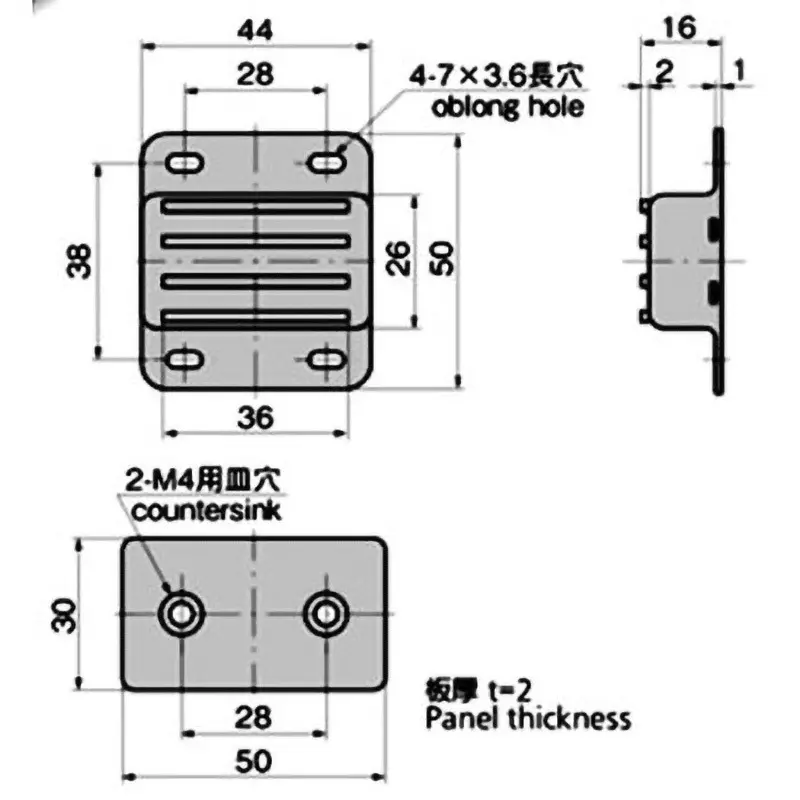 TAKIGEN Magnet Catch 166N Attracting Force 105 g, C-167