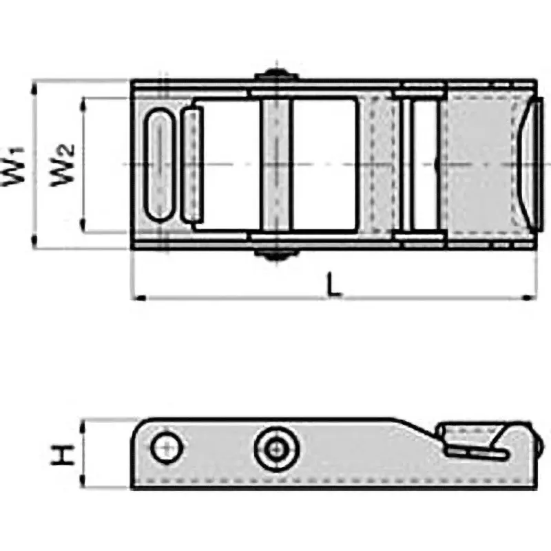 TAKIGEN Stainless Steel Over Center Buckle Barrel Polishing, C-1997-3