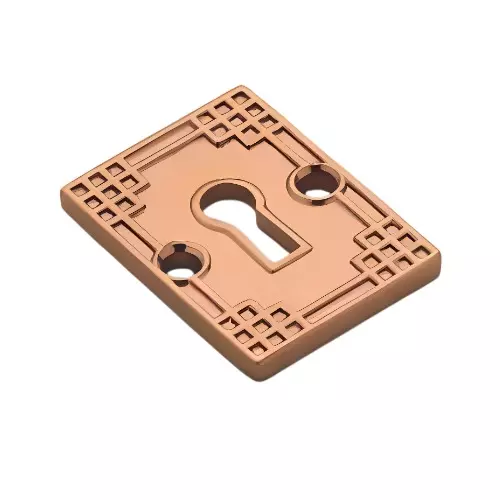 Altitude Key Hole Standard Size Metal Body PVD R.Gold Finish for Sliding Doors, Wardrobes, Cabinets, 7003