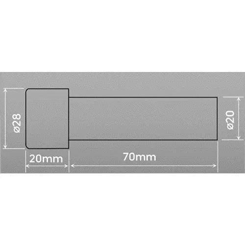 Ebco Door Buffer Brass Matte Black Finish for Preventing Doors From Slamming Into Walls, DBB1-BL