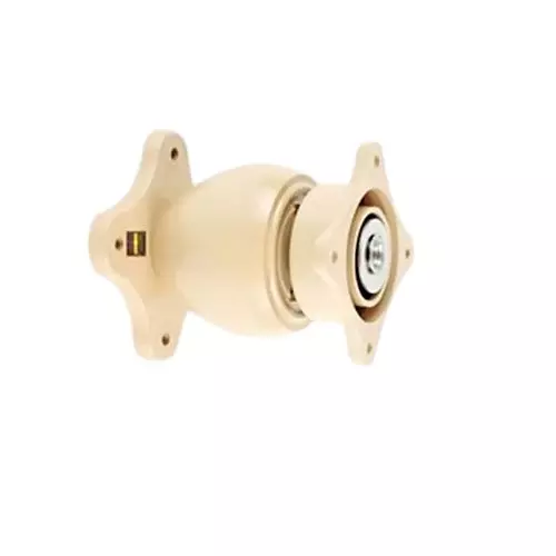 GEZE Magnetic Door Holder With Screws, Size 75 mm, Ivory Finish and PVC Body, 8115827