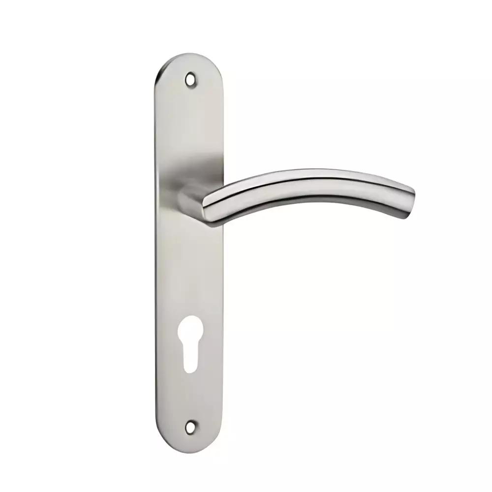 GEZE Plate Size 8 inch (20.32 cm), Lock Hole Centre 48 mm, SS Finish Stainless Steel 304 Body, 8116412