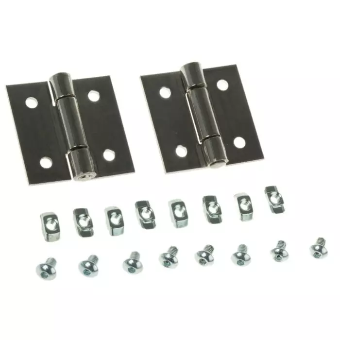Bosch Rexroth Stainless Steel Door Hinge, 6 mm Slot, 20 mm Strut Profile, 3842535684