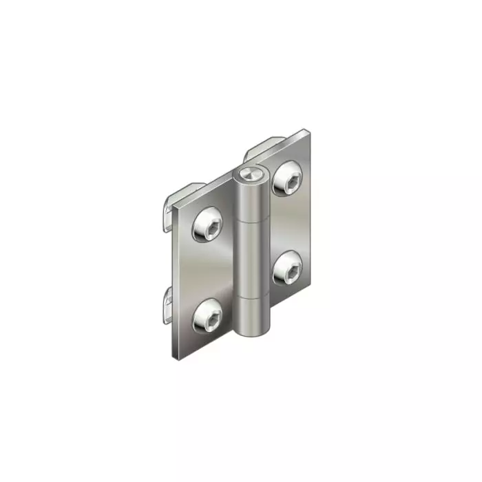 Bosch Rexroth Stainless Steel Door Hinge, 6 mm Slot, 20 mm Strut Profile, 3842535684