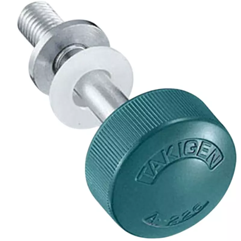 TAKIGEN Large Knurled Knob (Under Neck L28 / M8), A-226-4-Green