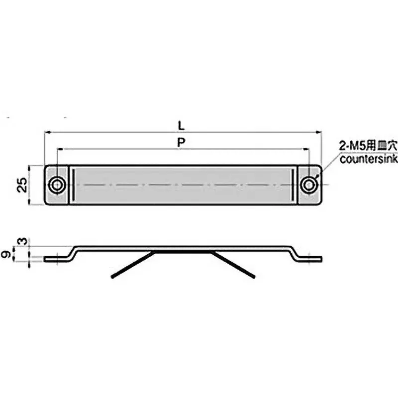 TAKIGEN Flat Bar Cold Rolled Stainless Steel 135 mm Length 80 g, FC-1762-2