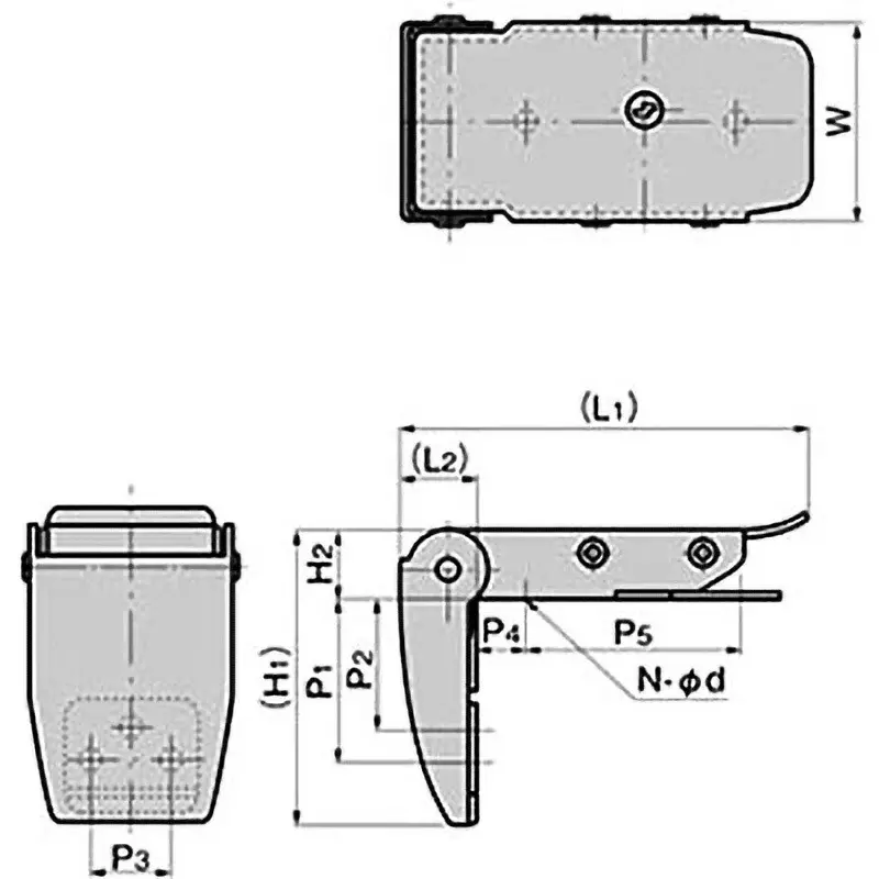 TAKIGEN Stainless Steel Corner Catch Clip, C-1393-2-2