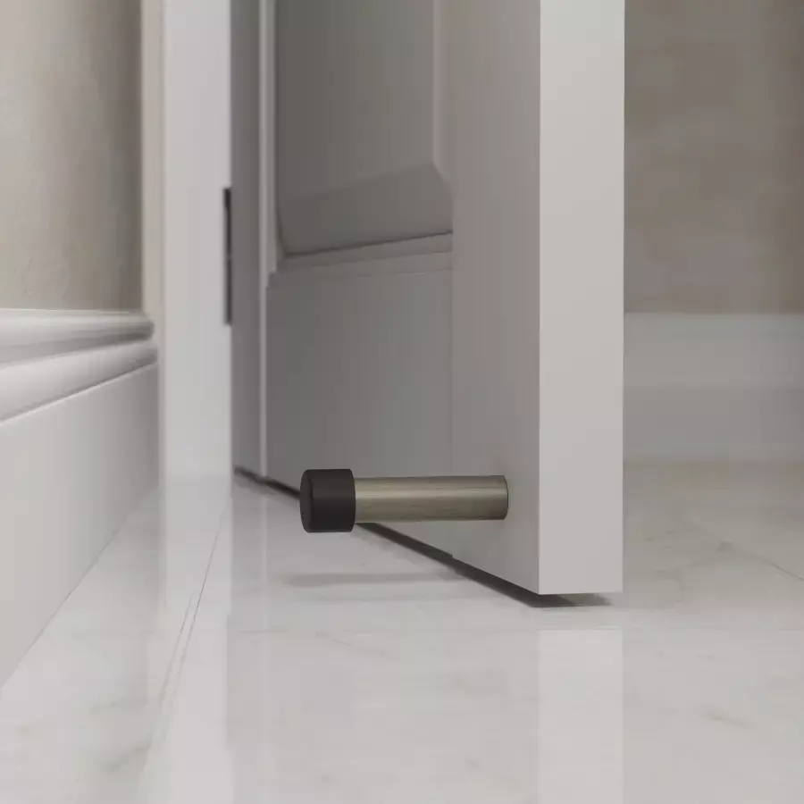 Ebco Door Buffer Brass Antique Finish for Preventing Doors From Slamming Into Walls, DBB1-AQ