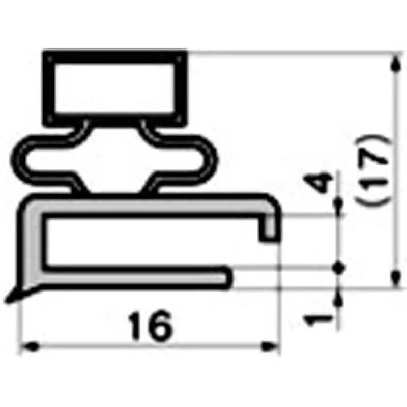 TAKIGEN Rubber Seal Vinyl Chloride Grey, FC-778(2.5m)