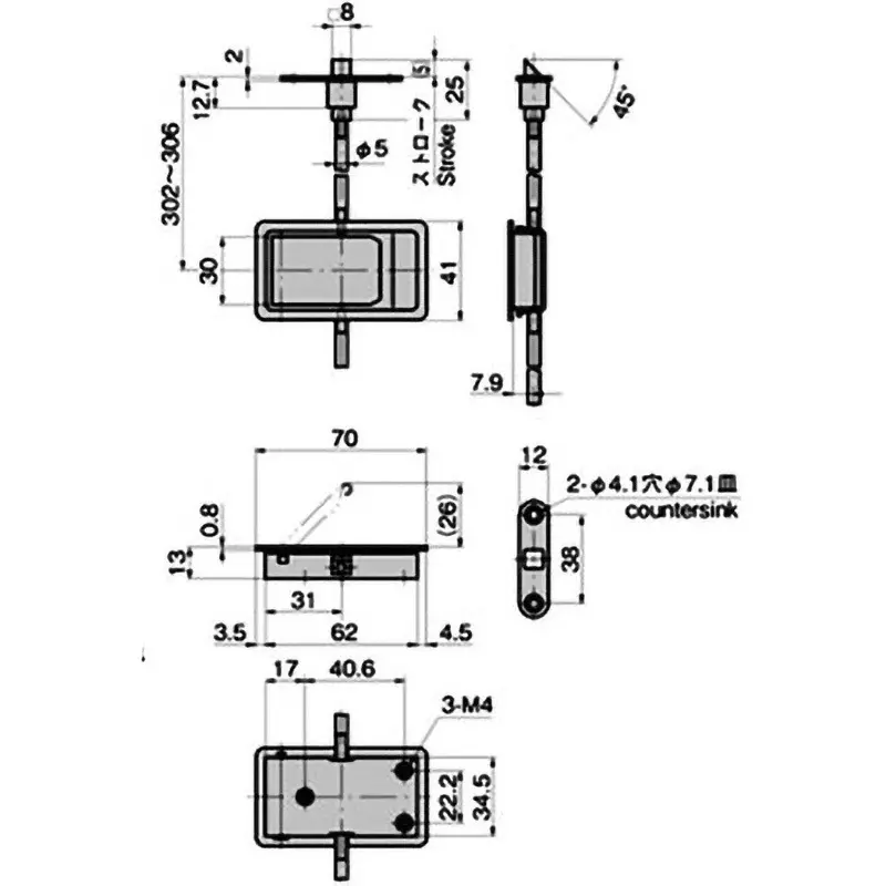 takigen-stainless-steel-flat-latch-c-1201-4