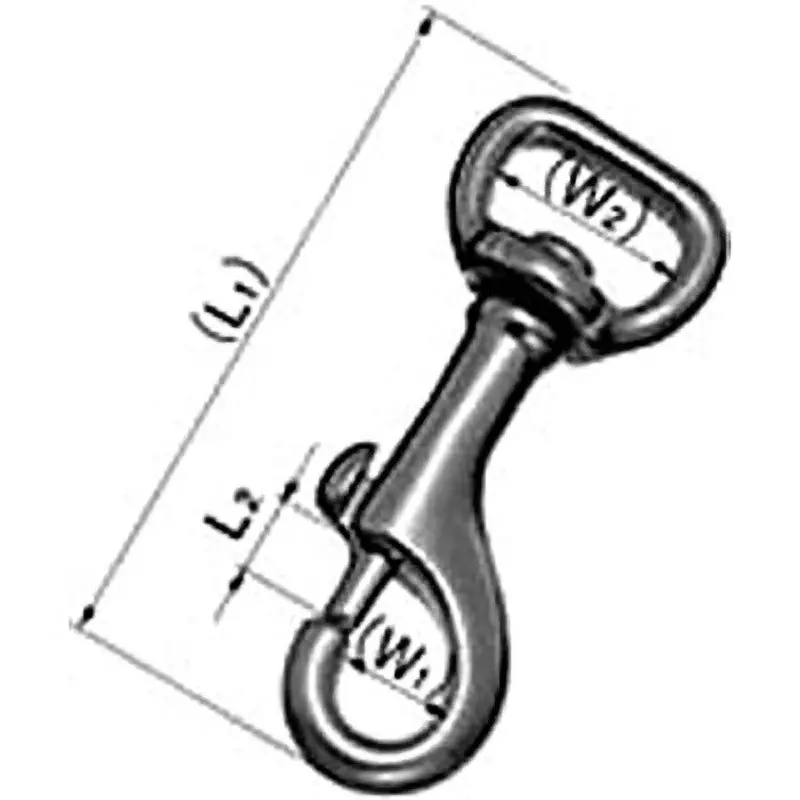 TAKIGEN Spring Hook 60 mm Length, B-58-9 (Spring Hook No. 9)