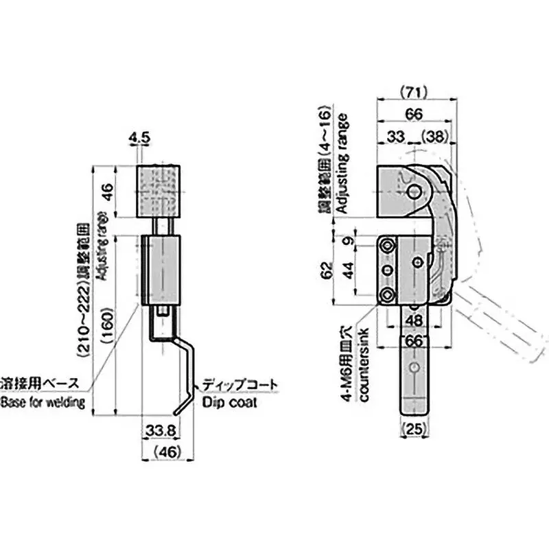 TAKIGEN Adjustable Fastener, C-219