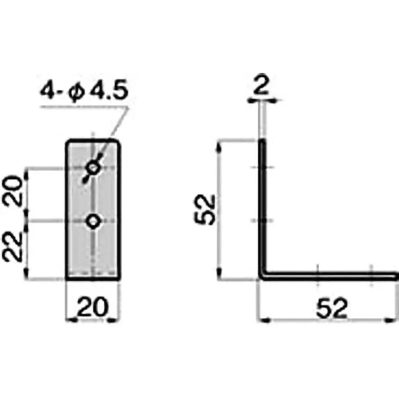 TAKIGEN Stainless Steel Corner Stopper Small for Furniture and Cabinets, B-1216-2