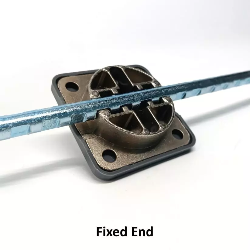 Ebco Door Stiffener Concealed Grey Finish and Size 230 cm for Various Shutter Size, DSTF4-23