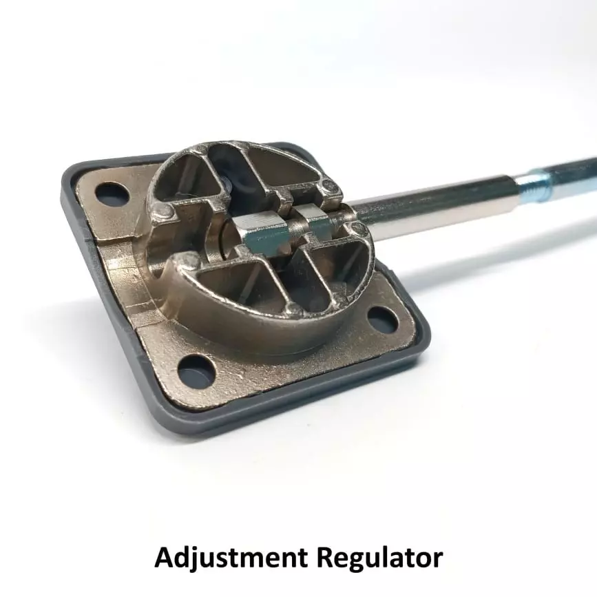 Ebco Door Stiffener Concealed Grey Finish and Size 270 cm for Various Shutter Size, DSTF4-27