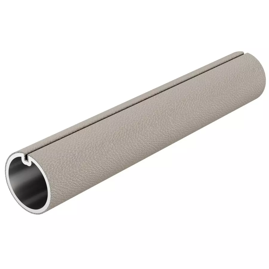 Hafele Door Handle Profile Design Series 3000 mm Length 13 mm Depth 13 mm Width Aluminium Material Beige Leatherette Finish Color, 126.36.450