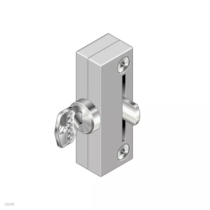 Bosch Rexroth Die Cast Zinc Different Lock, EcoSafe, 8 mm, 10 mm Slot, 30 x 30 mm Strut Profile, 3842522479