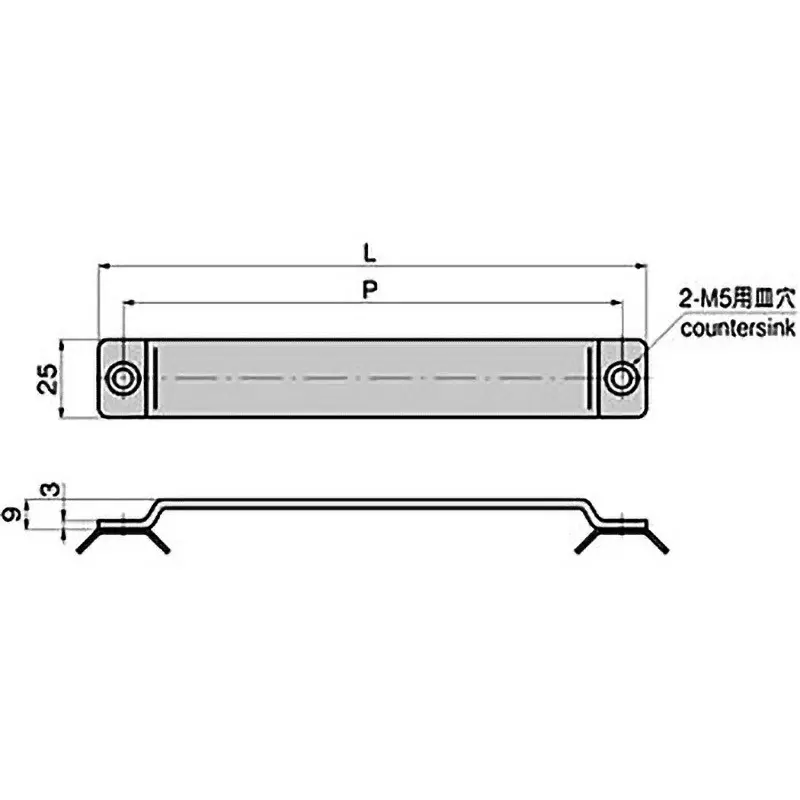 TAKIGEN Flat Bar Cold Rolled Stainless Steel 135 mm Length 80 g, FC-1763-2