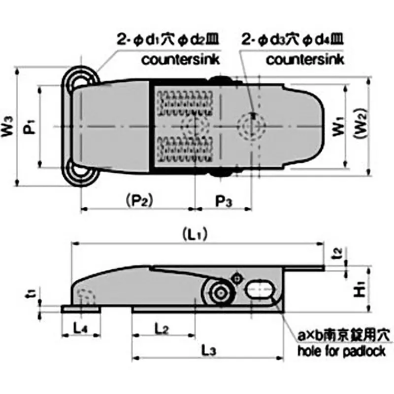 TAKIGEN Stainless Steel Large Catch Clip, C-1537-A-4