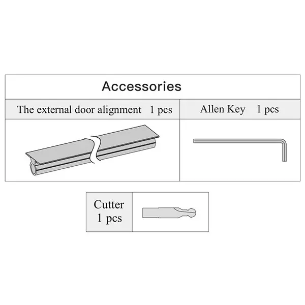 Ebco Door Stiffener Concealed Anodised Gold Finish and Size 240 cm for 18 mm Door Thickness, DSTF3-24