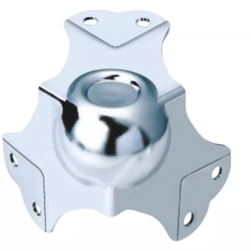 Le CAM Ball With Punch Big Size Metal Silver For Flight Case, BALL 002