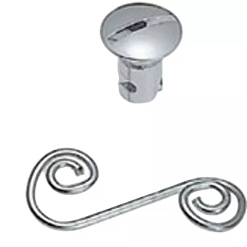 TAKIGEN Fastener Slot Type Chrome Plating with E Type Retaining Ring, C-61-1B